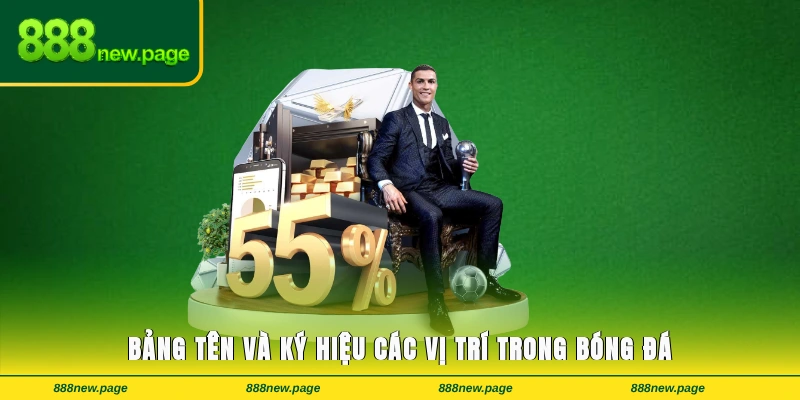 Bảng tên và ký hiệu các vị trí trong bóng đá hiện nay