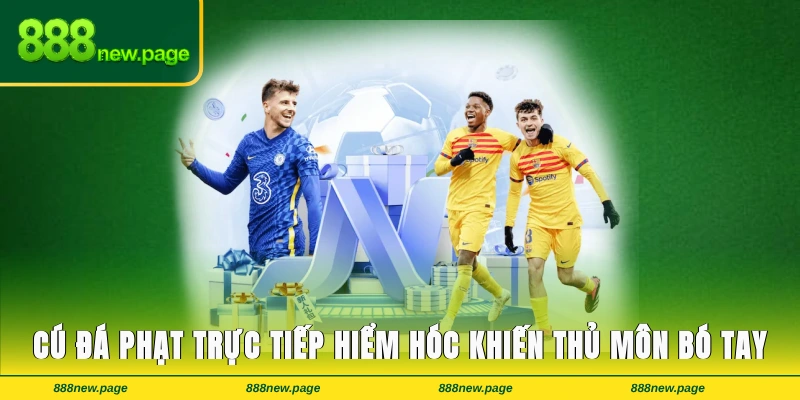 Cú đá phạt trực tiếp hiểm hóc khiến thủ môn bó tay